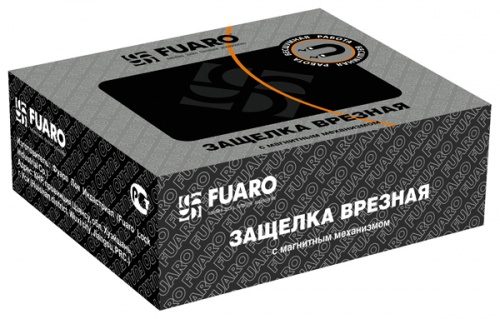 Защелка врезная Fuaro (Фуаро) Magnet M12-50-25 SG мат. золото