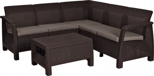 Комплект мебели Keter Corfu Relax Set коричневый 17202123