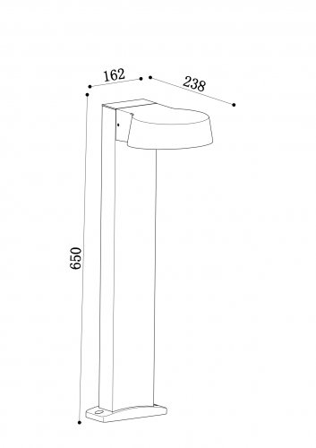 Ландшафтный светильник Outdoor O443FL-L12GF3K Share графит 12W LED 3000K 108°