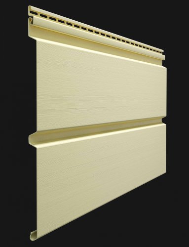 Виниловый сайдинг Docke Premium D6S (Брус) Банан