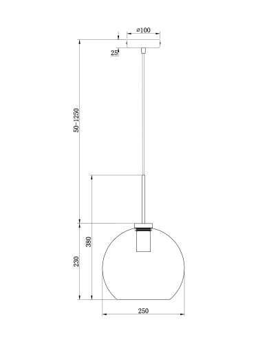 Подвесной светильник Freya Bravis FR8006PL-01BS