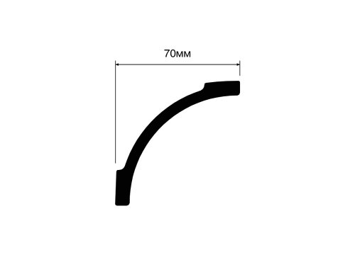 Карниз под покраску Hiwood A97 2000x70x70