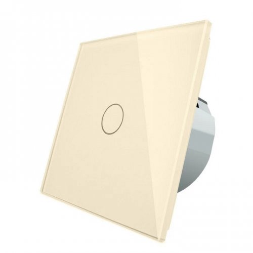 Сенсорный выключатель Livolo однолинейный (бежевый) VL-C701-14