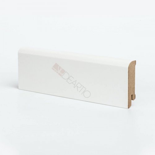 Плинтус МДФ Deartio U 102-60 белый 60х16х2050
