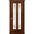 Межкомнатная дверь La Porte серия Classic модель 300.8 красное дерево витраж с бевелсами Ажур
