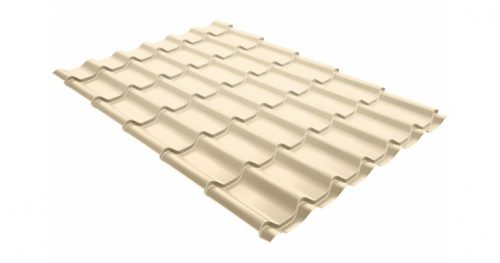 Металлочерепица Grandline Классик 0.5 Satin RAL 1015 светлая слоновая кость