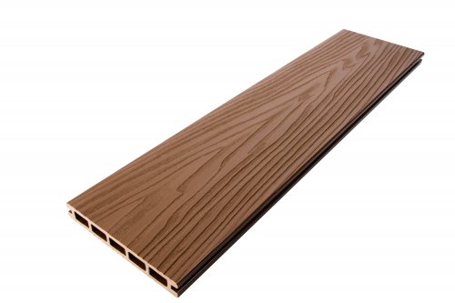 Террасная доска T-DECKS Premium 3D Light Classic 3000х150х20мм, цвет орех