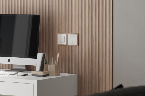 Стеновая панель МДФ Acupan 2760х122 мм (7 шт/2,36 м2) AP122505.95 зубья, эльм натуральный