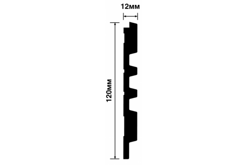 Стеновая панель дюрополимерная Hiwood LV121 W36 2700x120x12