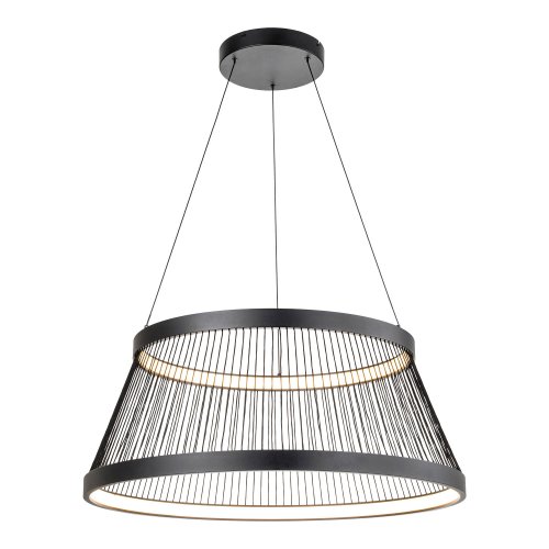 Люстра подвесная Lussole Macon цвет черный арт. LSP-7310 3000K 1*75W LED