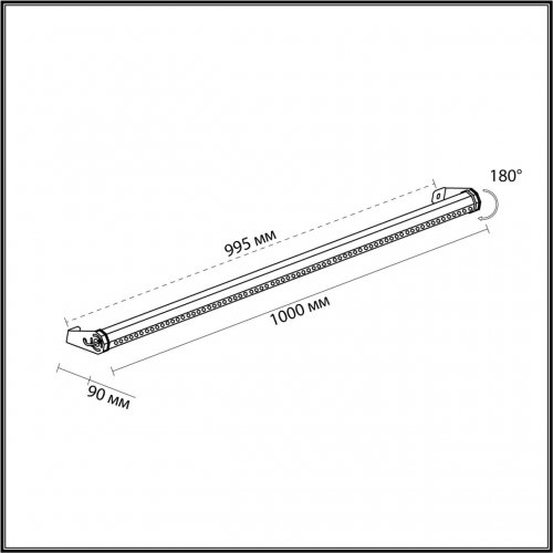 Фасадный светильник Odeon Light Graze цвет черный арт. 7040/22WL  12W LED
