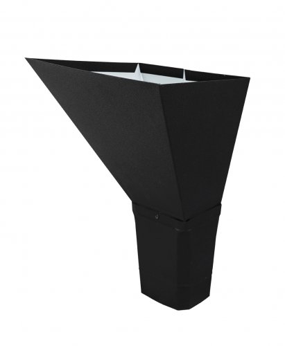 Воронка водосборная прямоугольная Vortex Matt 127мм RAL 9005