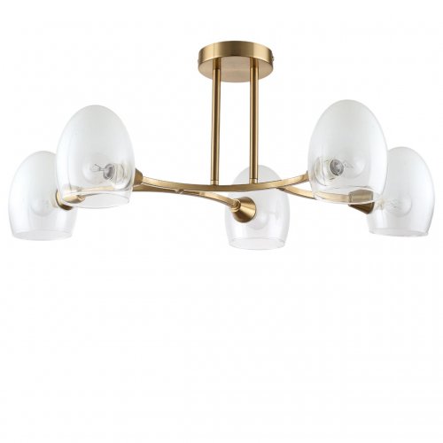 Люстра потолочная Lumion Kendall 6514/5C 5*40W латунь
