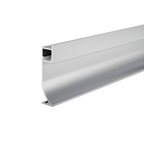 Алюминиевый профиль плинтус с подсветкой 53x14 мм серебро Led Strip