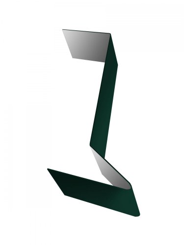 Планка примыкания для мягкой кровли 0.45 PE с пленкой RAL 6005 зеленый мох (2м)