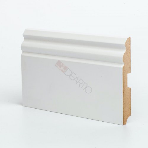 Плинтус МДФ Deartio U 105-120 белый 120х16х2050