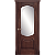 Межкомнатная дверь La Porte серия Classic модель 300.4 красное дерево со стеклом Джулия