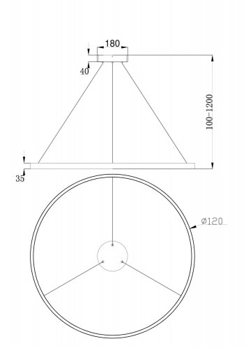 Подвесной светильник Maytoni Rim MOD058PL-L65W4K
