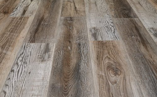 Виниловая плитка ПВХ Stone Floor SPC Дуб Лофт Коричневый