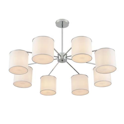 Люстра потолочная Lumion Suntori цвет хром, белый арт. 6591/8  8*40W E14