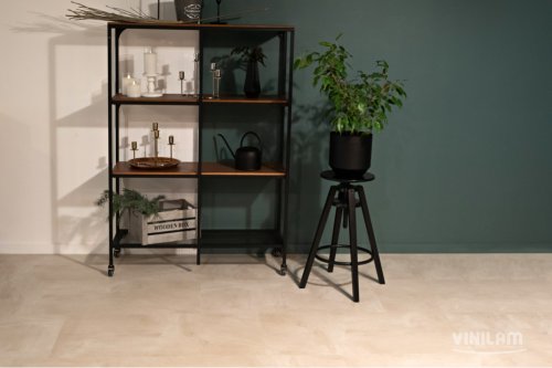 Виниловый ламинат Vinilam Ceramo Stone Бетон Белый 71615