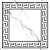 Керамогранит Grasaro Classic Marble Декор Белый G-270/G/d01/40x40
