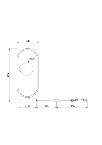 Настольный светильник Freya Inversion FR5233TL-01BS 25W латунь