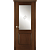 Межкомнатная дверь La Porte серия Classic модель 300.3 красное дерево со стеклом Дельта