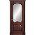 Межкомнатная дверь La Porte серия Classic модель 300.5 красное дерево со стеклом Грация