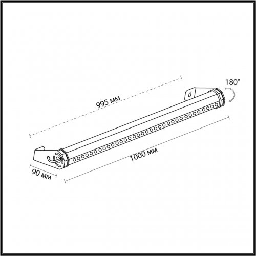 Фасадный светильник Odeon Light Graze цвет черный арт. 7040/10WL  12W LED
