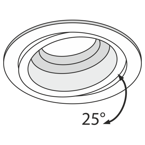 Встраиваемый светильник Technical Atom DL025-2-01W