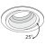 Встраиваемый светильник Technical Atom DL025-2-01W