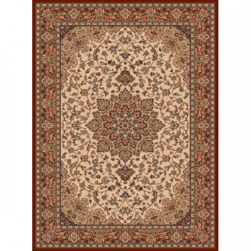 Ковер Devos Caby Isphahan 77983 Ivory/Red 1,35x0,65 м прямоугольный
