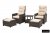 Комплект уличной мебели Manchester Otto Set 2 венге Комплект уличной мебели Manchester Otto Set 2 венге