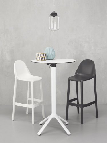 Стул барный пластиковый Piu лен