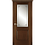 Межкомнатная дверь La Porte серия Classic модель 300.3 красное дерево со стеклом Мари