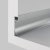 Алюминиевый профиль плинтус с подсветкой 53x14 мм серебро Led Strip