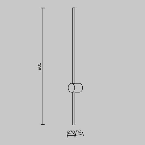 Настенный светильник (бра) Maytoni Light stick MOD237WL-L11BS3K 10W латунь