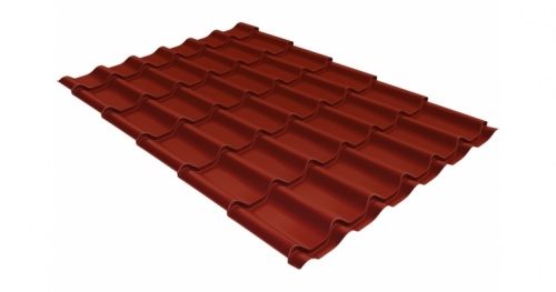 Металлочерепица Grandline Классик 0.45 Drap RAL 3009 оксидно-красный