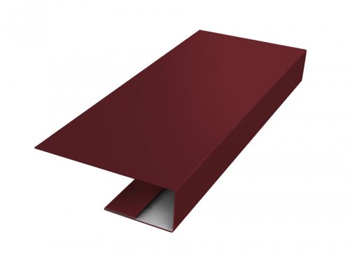 J-Профиль 18мм 0.5 Satin с пленкой RAL 3005 красное вино (2м)