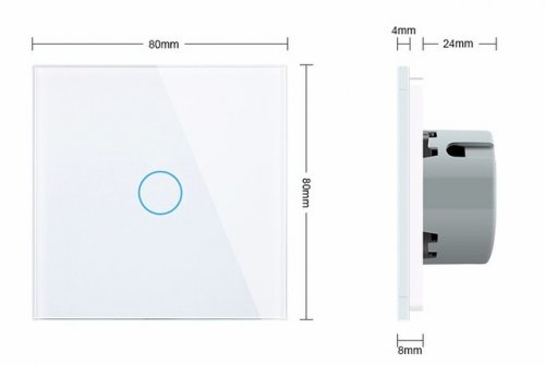 WiFi Сенсорный однолинейный выключатель Livolo ZigBee (белый) VL-C701Z-11