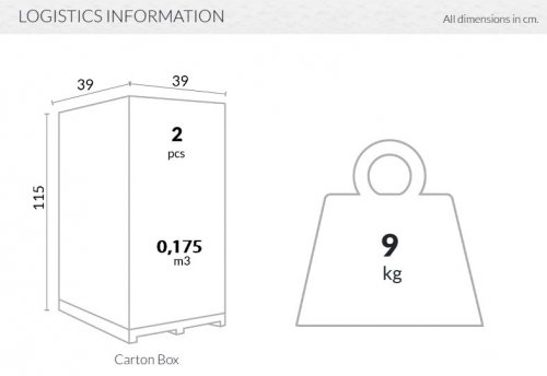 Табурет прозрачный барный Fox 75 прозрачный