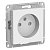 Механизм розетки 1-м СП ATLAS DESIGN без заземл. защ. шторки 16А бел. SchE ATN000149