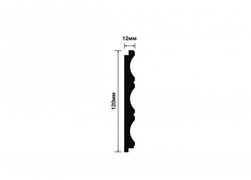 Стеновая панель дюрополимерная под покраску Hiwood LV138 NP 2700x120x12