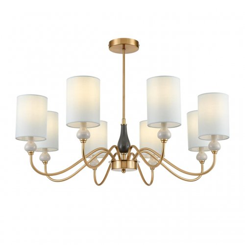 Люстра потолочная Lumion Anri цвет латунь, мятный, зеленый арт. 6590/8  8*40W E14