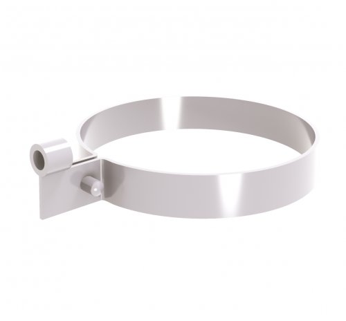 Хомут трубы Lite ПВХ Grand Line белый RAL 9003