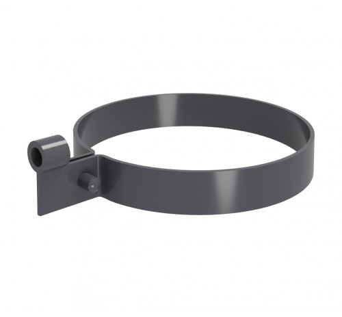 Хомут трубы Lite ПВХ Grand Line графит RAL 7024