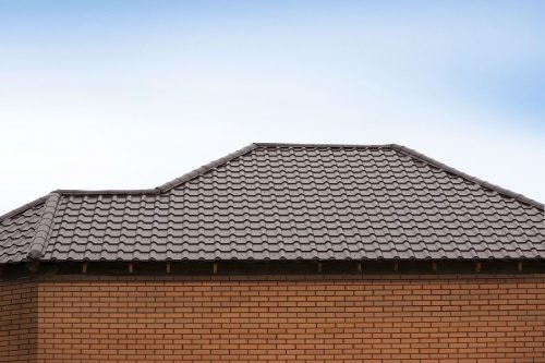 Металлочерепица Grandline Камея 0.45 PE RR 32 темно-коричневый