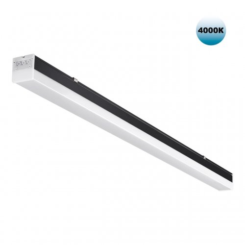 Светильник линейный, в комплекте прямой соединитель, крепёжные планки, сетевой кабель 2м Novotech LED 40W 4000K, арт. 359112