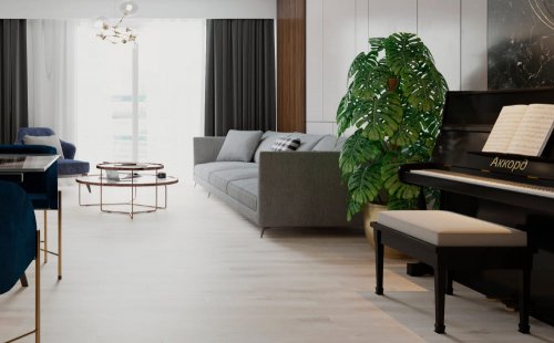 Виниловая плитка ПВХ Stone Floor SPC Дуб Летний лес